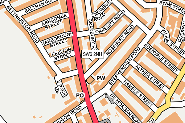 SW6 2NH map - OS OpenMap – Local (Ordnance Survey)