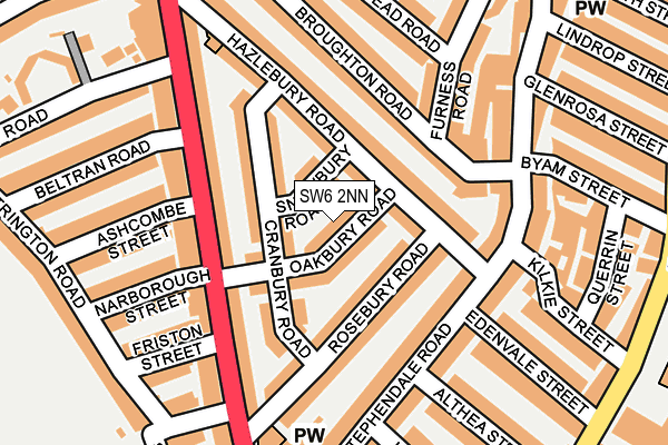 SW6 2NN map - OS OpenMap – Local (Ordnance Survey)