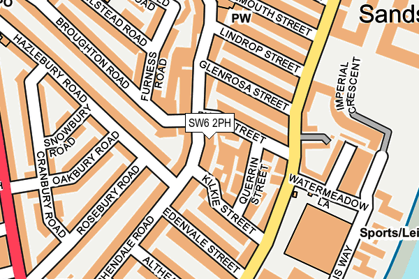 SW6 2PH map - OS OpenMap – Local (Ordnance Survey)