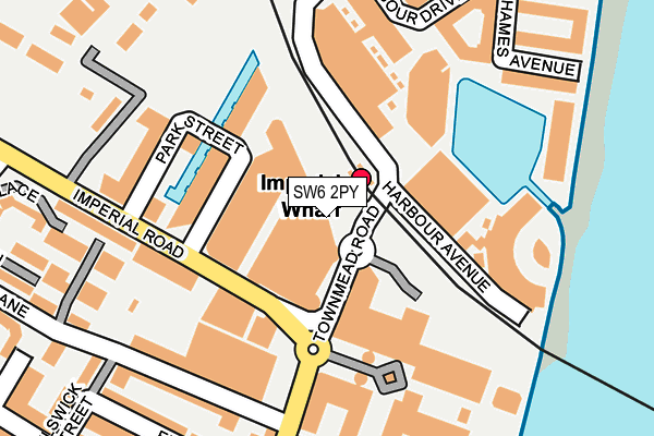 SW6 2PY map - OS OpenMap – Local (Ordnance Survey)