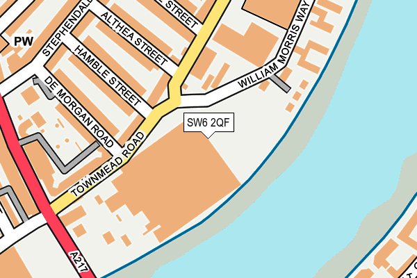 SW6 2QF map - OS OpenMap – Local (Ordnance Survey)