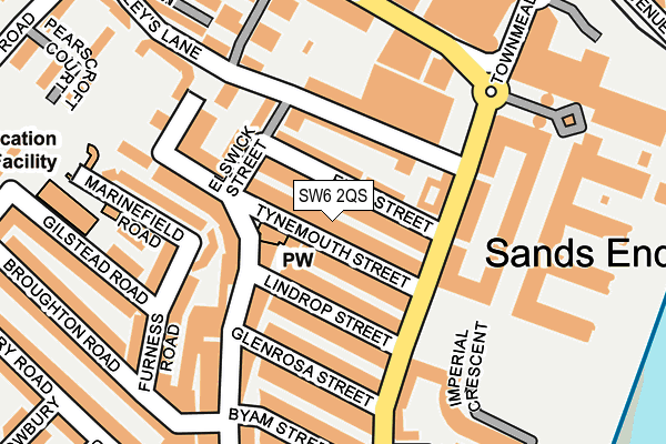 SW6 2QS map - OS OpenMap – Local (Ordnance Survey)