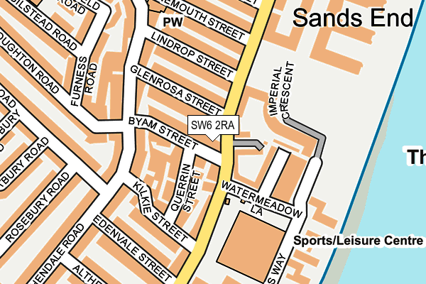 SW6 2RA map - OS OpenMap – Local (Ordnance Survey)