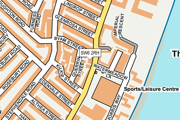 SW6 2RH map - OS OpenMap – Local (Ordnance Survey)