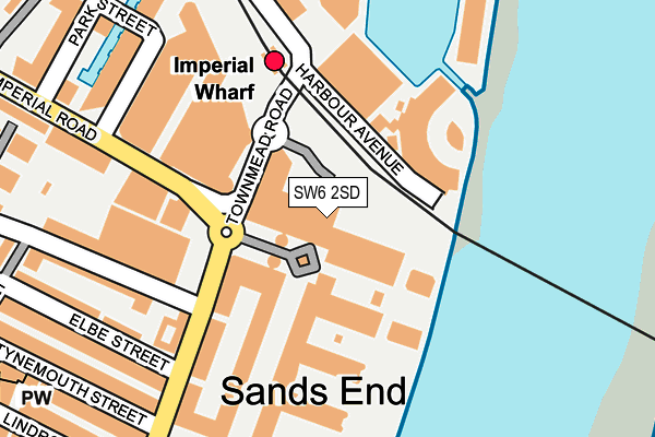 SW6 2SD map - OS OpenMap – Local (Ordnance Survey)