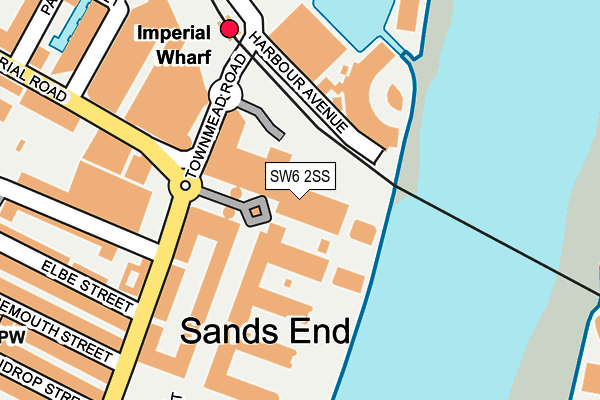 SW6 2SS map - OS OpenMap – Local (Ordnance Survey)