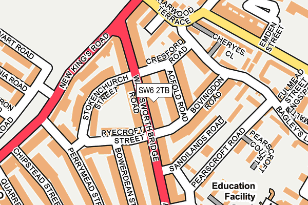 Map of WWBR ESTATES LIMITED at local scale