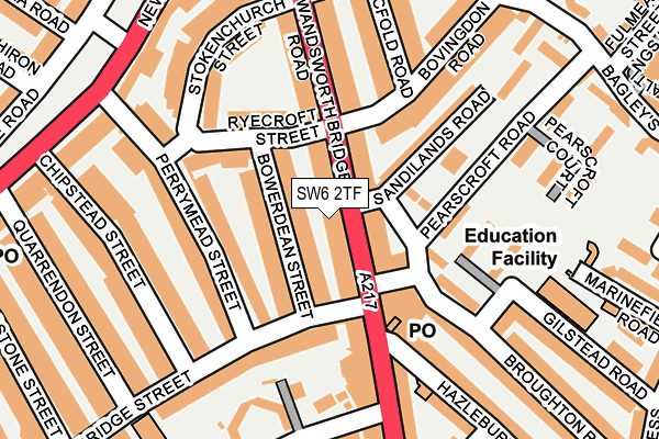 Map of 2 ORMONDE ROAD (FREEHOLD) LTD at local scale