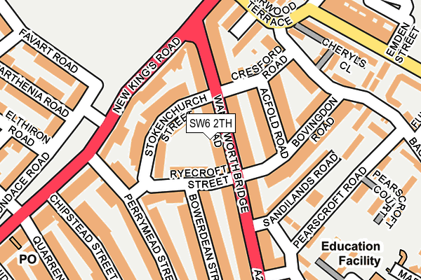 SW6 2TH map - OS OpenMap – Local (Ordnance Survey)