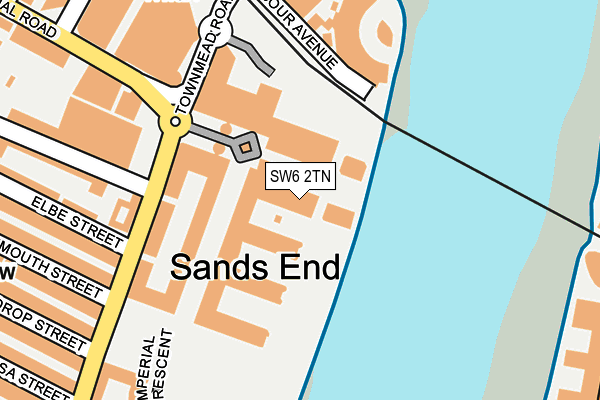 SW6 2TN map - OS OpenMap – Local (Ordnance Survey)
