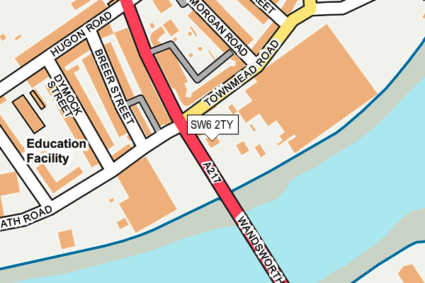 SW6 2TY map - OS OpenMap – Local (Ordnance Survey)