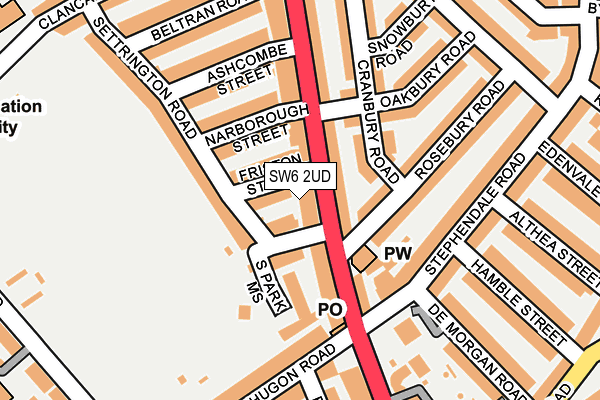 SW6 2UD map - OS OpenMap – Local (Ordnance Survey)