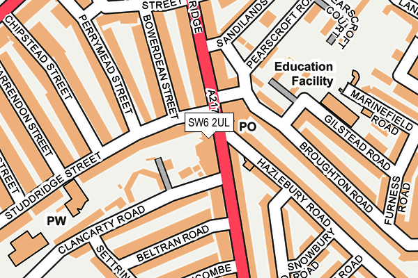 Map of JOE'S BRASSERIE LIMITED at local scale