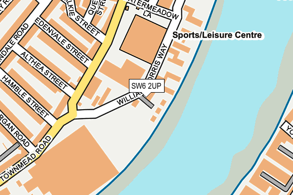 SW6 2UP map - OS OpenMap – Local (Ordnance Survey)