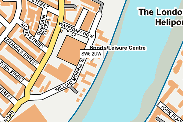 SW6 2UW map - OS OpenMap – Local (Ordnance Survey)