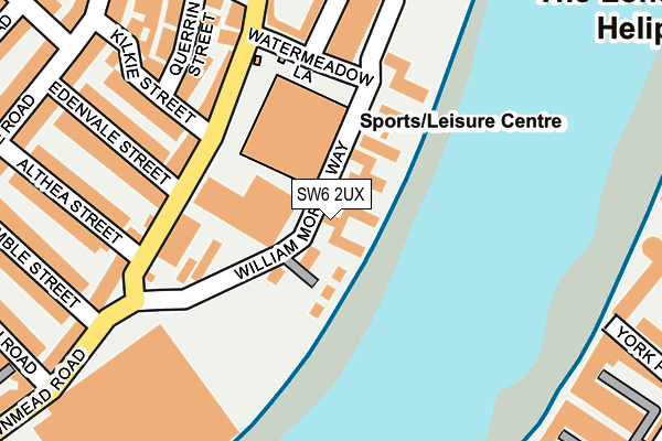 SW6 2UX map - OS OpenMap – Local (Ordnance Survey)