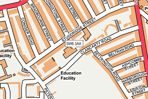 SW6 3AA map - OS OpenMap – Local (Ordnance Survey)