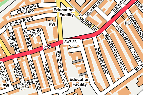 Map of CREATIVE BATHING LIMITED at local scale