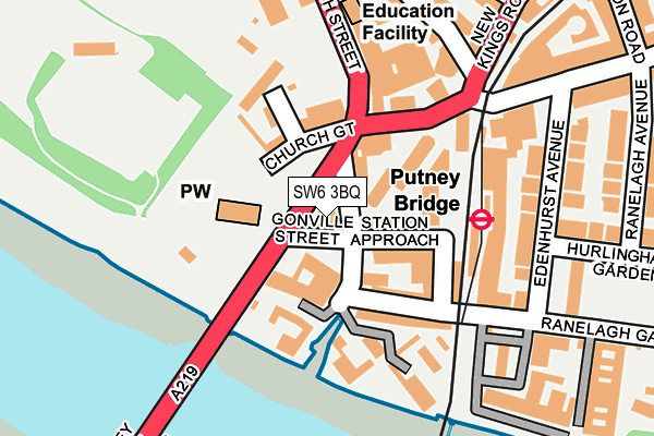 SW6 3BQ map - OS OpenMap – Local (Ordnance Survey)