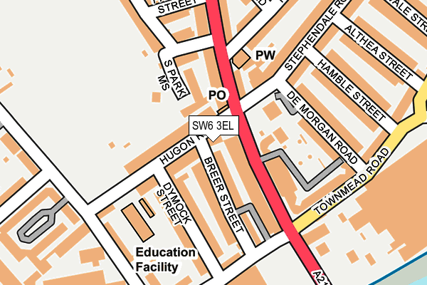 SW6 3EL map - OS OpenMap – Local (Ordnance Survey)