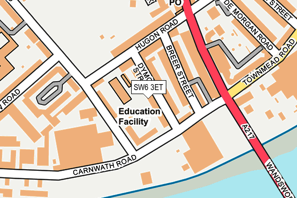 SW6 3ET map - OS OpenMap – Local (Ordnance Survey)
