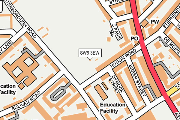 SW6 3EW map - OS OpenMap – Local (Ordnance Survey)