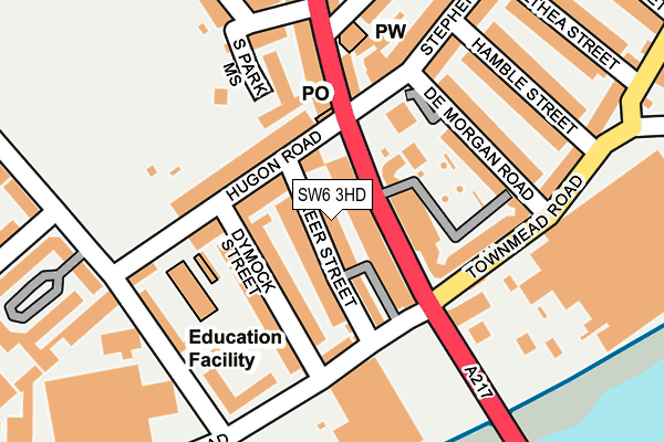 SW6 3HD map - OS OpenMap – Local (Ordnance Survey)