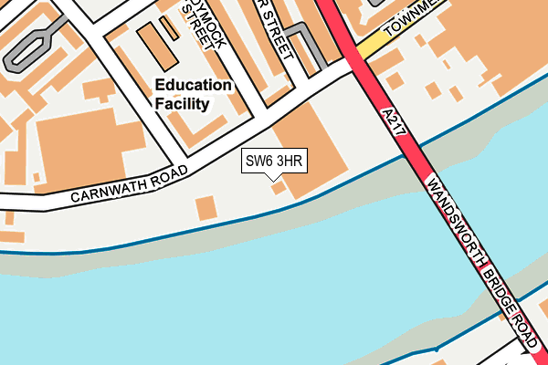 SW6 3HR map - OS OpenMap – Local (Ordnance Survey)