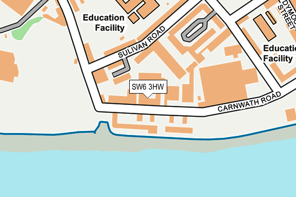 SW6 3HW map - OS OpenMap – Local (Ordnance Survey)