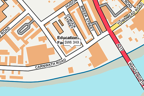 SW6 3HX map - OS OpenMap – Local (Ordnance Survey)