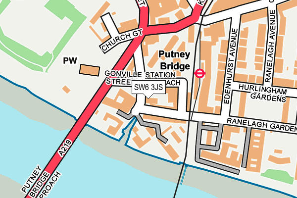 SW6 3JS map - OS OpenMap – Local (Ordnance Survey)