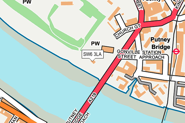 SW6 3LA map - OS OpenMap – Local (Ordnance Survey)
