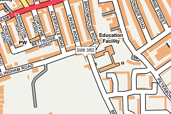 SW6 3RD map - OS OpenMap – Local (Ordnance Survey)