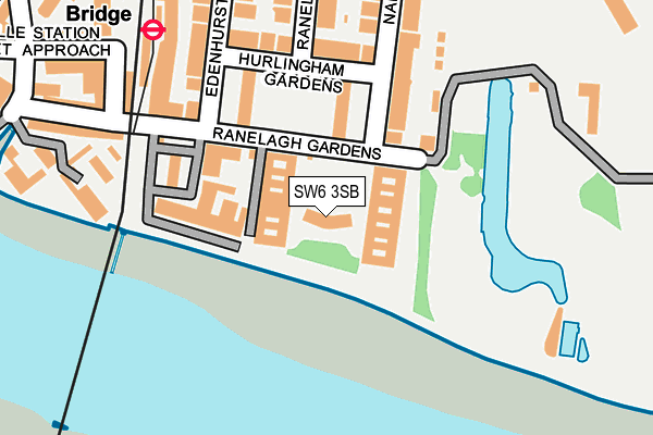 SW6 3SB map - OS OpenMap – Local (Ordnance Survey)