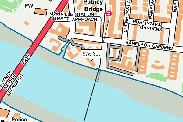 SW6 3UJ map - OS OpenMap – Local (Ordnance Survey)