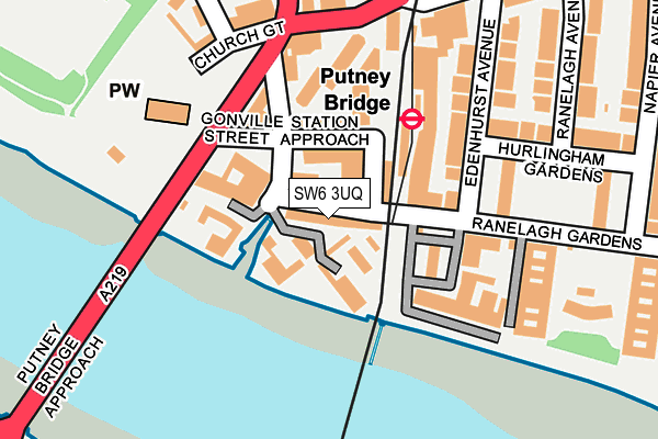 SW6 3UQ map - OS OpenMap – Local (Ordnance Survey)