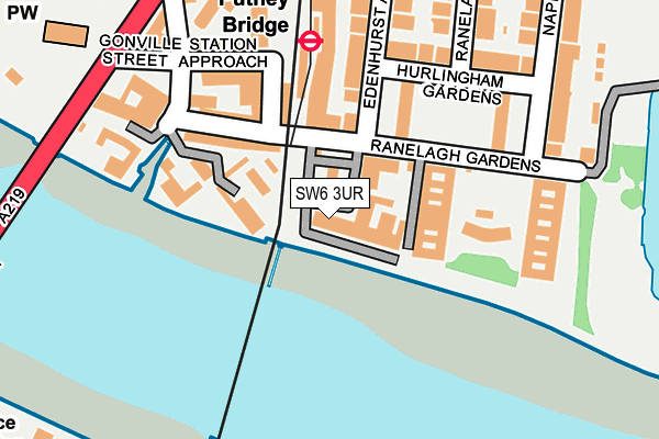 SW6 3UR map - OS OpenMap – Local (Ordnance Survey)