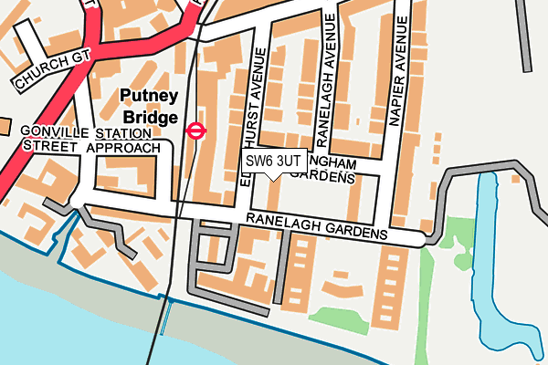 SW6 3UT map - OS OpenMap – Local (Ordnance Survey)