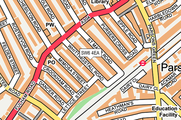Map of 35 WHITTINGSTALL ROAD MANAGEMENT LTD. at local scale