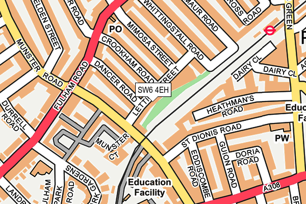 SW6 4EH map - OS OpenMap – Local (Ordnance Survey)