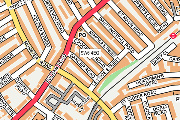 SW6 4EQ map - OS OpenMap – Local (Ordnance Survey)