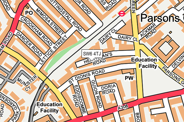 Map of THERAPY GUIDE LTD at local scale