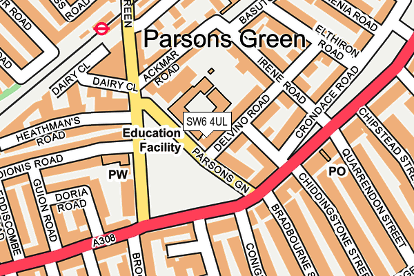 Map of SOUTH FULHAM PCN LTD at local scale