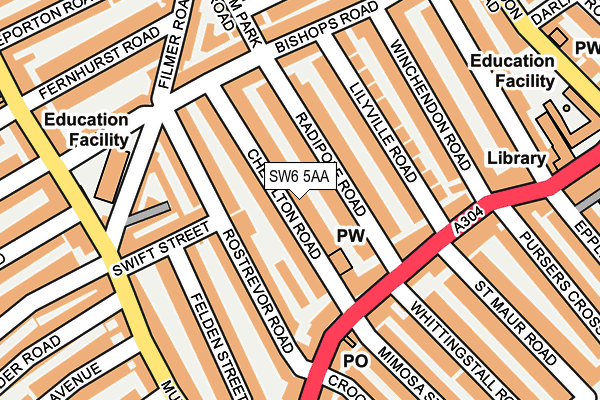 Map of HARRIET RICHARDSON LTD at local scale