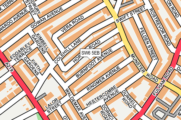 SW6 5EB map - OS OpenMap – Local (Ordnance Survey)