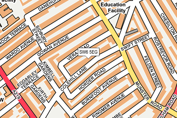 SW6 5EG map - OS OpenMap – Local (Ordnance Survey)