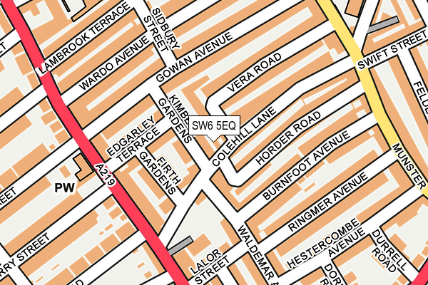 SW6 5EQ map - OS OpenMap – Local (Ordnance Survey)