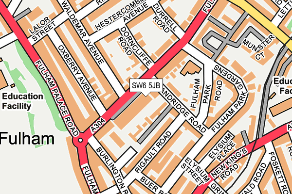 SW6 5JB map - OS OpenMap – Local (Ordnance Survey)