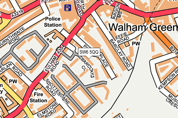 SW6 5QQ map - OS OpenMap – Local (Ordnance Survey)