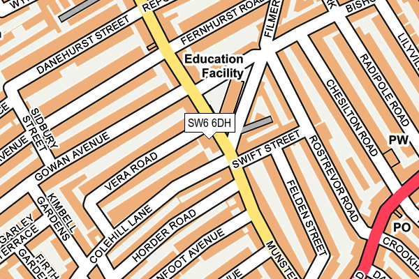 Map of ALCLEAR LIMITED at local scale